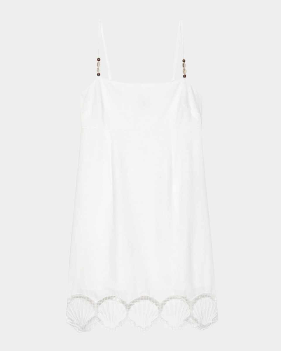 Susana Seashell Embroidered Mini Dress